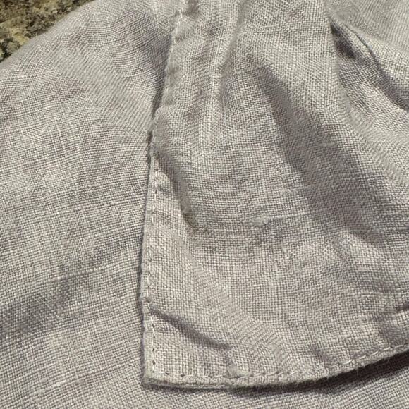 Bryn Walker Tunic Top Linen Lagenlook Minimalist Coastal Grandma Button Up Large - Picture 8 of 9